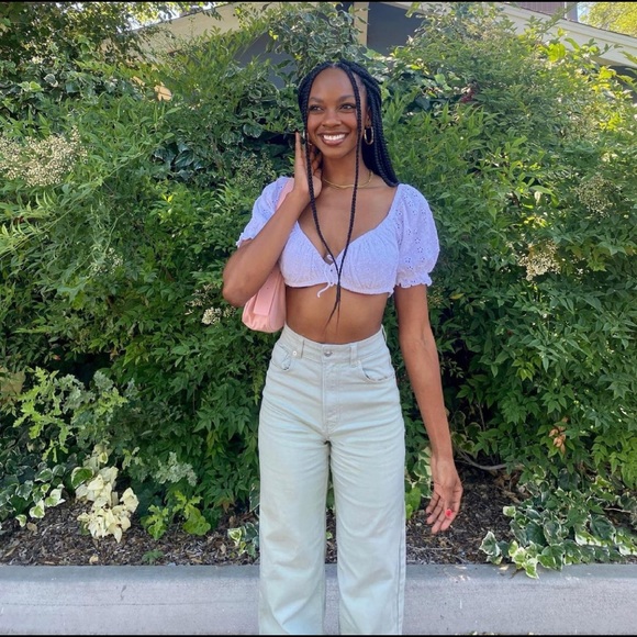 ASOS milkmaid crop top - Picture 2 of 3